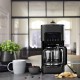 246014 Cafetière inox noir programmable série BLACK INOX