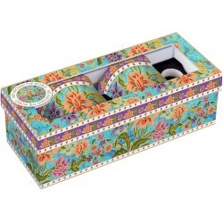 Set 2 mugs 300 ml porcelaine Batik purple