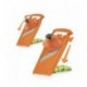 5052041 Râpe à gaufres powerline 6 coupes (3 wave, 2 frites, 1 Gaufre) orange