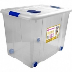 18930T1 Malle  avec fermeture antimites 86L avec roulettes 61,5x44x47 cm