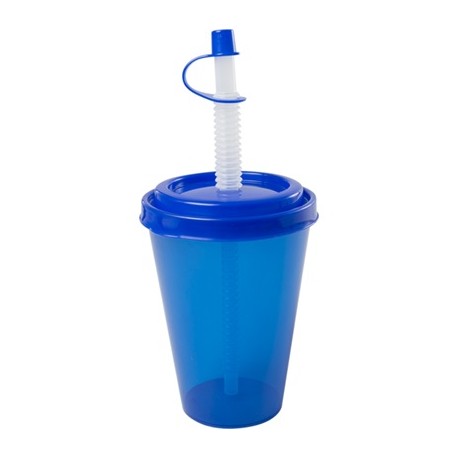 15780S1T HAWAI GOBELET AVEC COUVERCLE ET CANNE 0.43L (Bleu/Rouge)