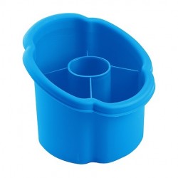 16471SIV EGOUTTOIR A COUVERTS LIVERPOOL Ø17x15 cm (Bleu/Rose/Vrert)