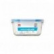 10001 Snipslock container verre carré décoré 0.8L