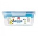033094 Snipslock lunchbox carré bleu 1.5l plateau + couverts+ saucière