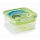 033092 Snipslock lunchbox carré tortue 1.4l plateau + couverts +réfrigerant