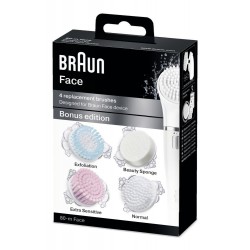 Brosses Braun Face Edition Bonus SE80-m (Pack de 4)