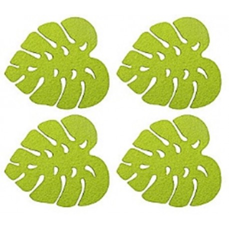 4 sets de table feuille Tropical,52341