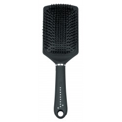 Brosse pneumatique rectangulaire noire soft tuch avec strass et poils plastique 1400