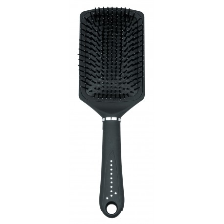 Brosse pneumatique rectangulaire noire soft tuch avec strass et poils plastique 1400