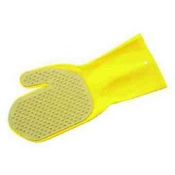Gant brosse de lavage jaune,41589