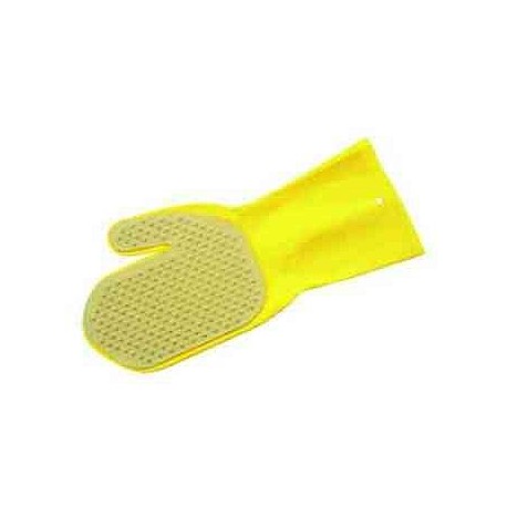 Gant brosse de lavage jaune,41589