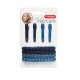 4 Pinces Cheveux + 4 Rubans Cheveux 8004