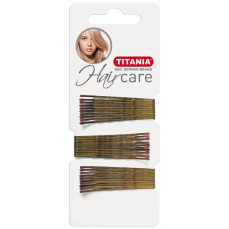 30 Pinces Cheveux Dorées 8061