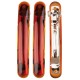 3 Barrettes 8.5x1.3cm marron 7851B