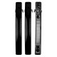 3 Barrettes 11x1.5cm noir 7853B