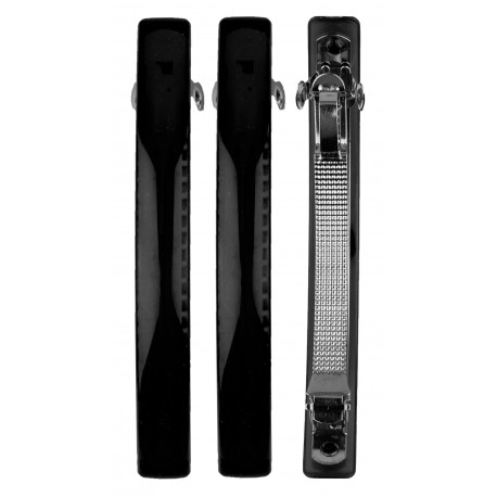3 Barrettes 11x1.5cm noir 7853B