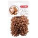 2 Chouchous touffus D6.5cm marron 7878