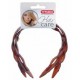 2 Serre-têtes tressé, marron 7974