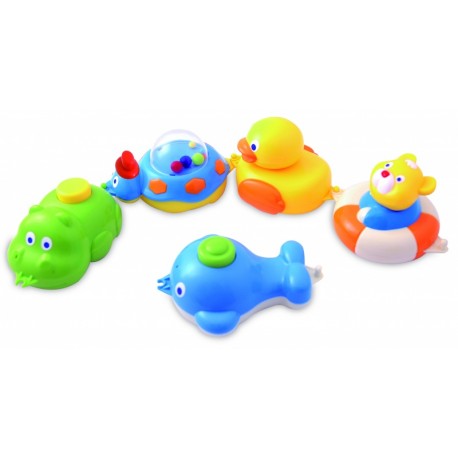Set de 5 jouets de bain plastiques 2/594
