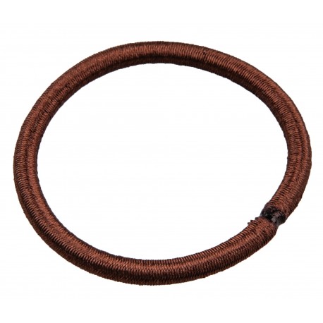 9 Elastiques D4.5cm/4mm marrons 7809