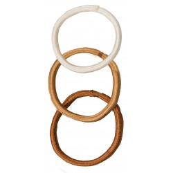 9 Elastiques D4.5cm/4mm nuances de marron 7811