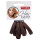 6 Elastiques terry MM D3.5cm marron 7872