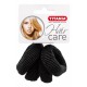 4 Elastiques terry GM D4cm noir 7874