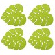 4 Sous-verres feuille Tropical,52340