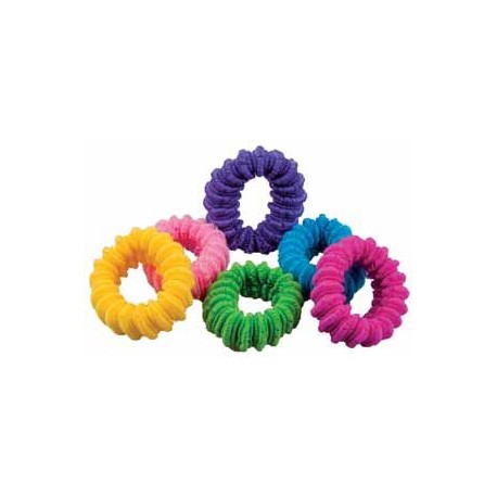 6 Elastiques terry D4cm différentes couleurs 7989 GIRL