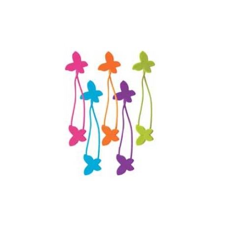 5 Elastiques Papillon pour tresse 7980 GIRL
