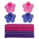4 Clips fleur + 8 Elastiques 7990 GIRL