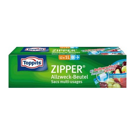 12 Sacs multi-usages ZIPPER 1L