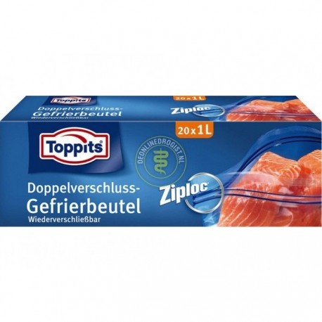 20 Sacs de congélation 1 L Ziploc