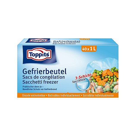 40 Sachets de congélation 1l