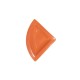 PUZZLE Barquette 1/4 cercle 90x90 uni orange