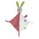Doudou lapin Accroch'cur 18cmx18 cm