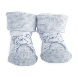 Chaussettes 0/6 mois Nounours gris