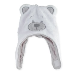 Bonnet nounours blanc