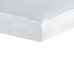 Drap housse jersey extensible 100% coton 60x120 blanc