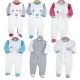 pyjamas pont decors assortis 92 23 mois en velours 75% coton/25% polyester (livrables par 6)