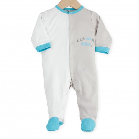 pyjama assortis 100% coton 50-62 (livrables par 6) c'est moi le boss