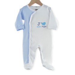 pyjama assortis 100% coton 56-68 (livrables par 6) Y j'aime mon papa