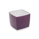 Pot Designo Cube 15 cm avec soucoupe (F2) Noir