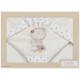 Parure pour lit de bébé 60x120 - 3pieces Nature Beige 03125-05