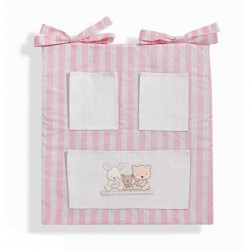 Vide poches pour lit bébé LOVE ROSE 91308-02