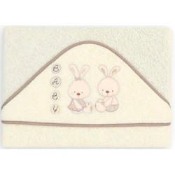 Cape de bain 1 x 1 m CONEJO BABY Beige 01075-05