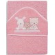 Cape de bain 1x1 m Rose LOVE ROSE 01080-02