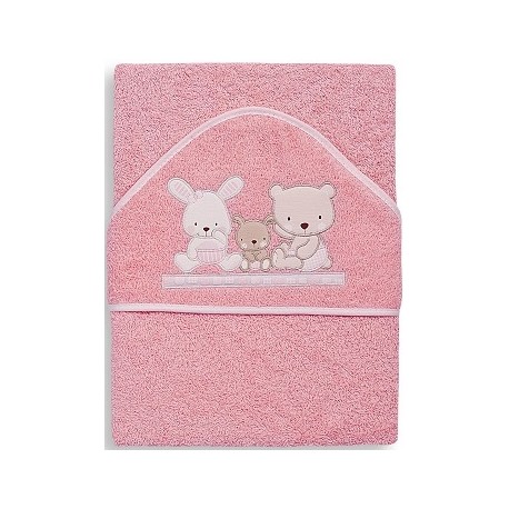 Cape de bain 1x1 m Rose LOVE ROSE 01080-02