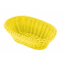 Corbeille ovale jaune citron