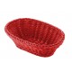 Corbeille ovale rouge rubis